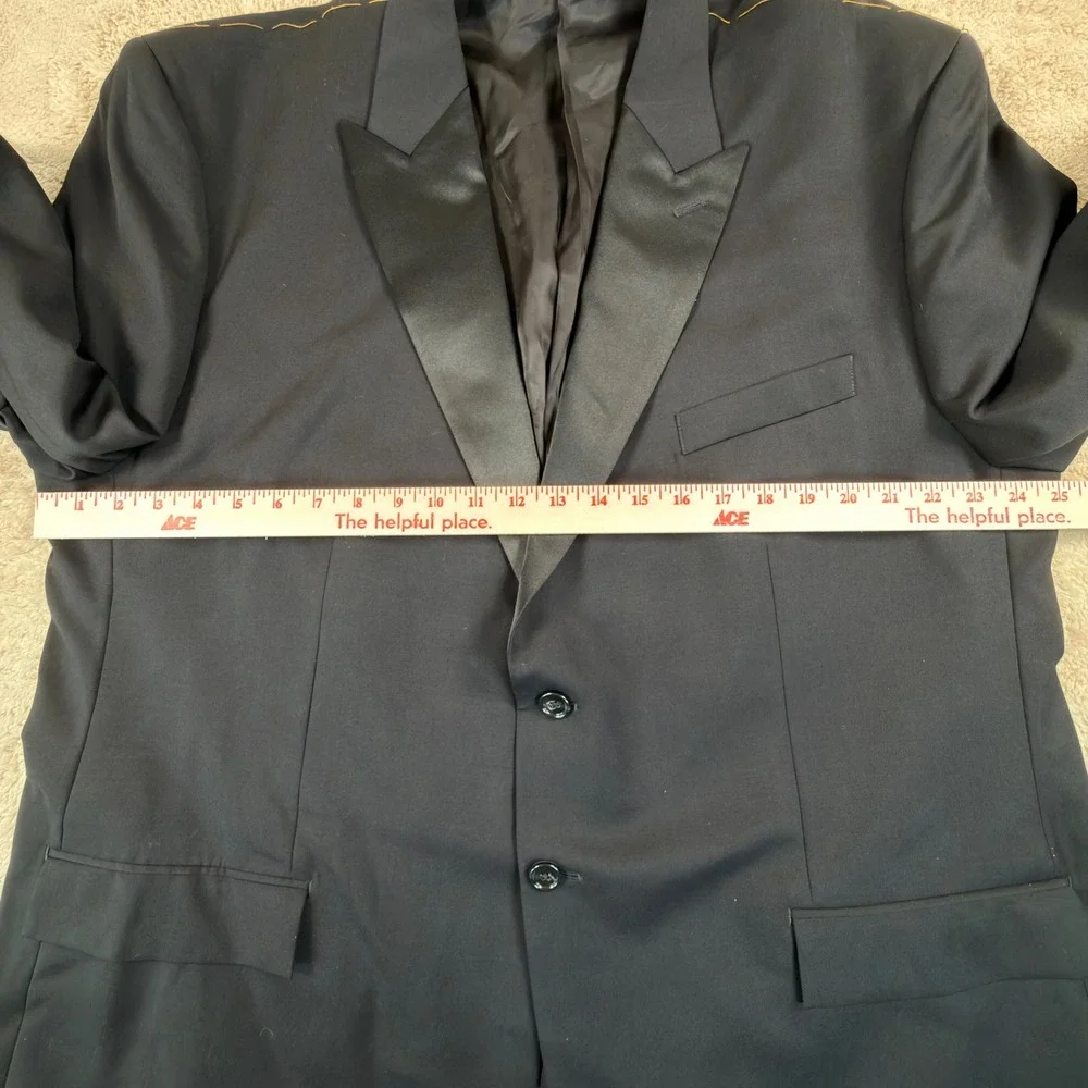 J.Crew Mens 52R Crosby Tuxedo Jacket Black Italian Wool Peak Lapel BM180 NEW